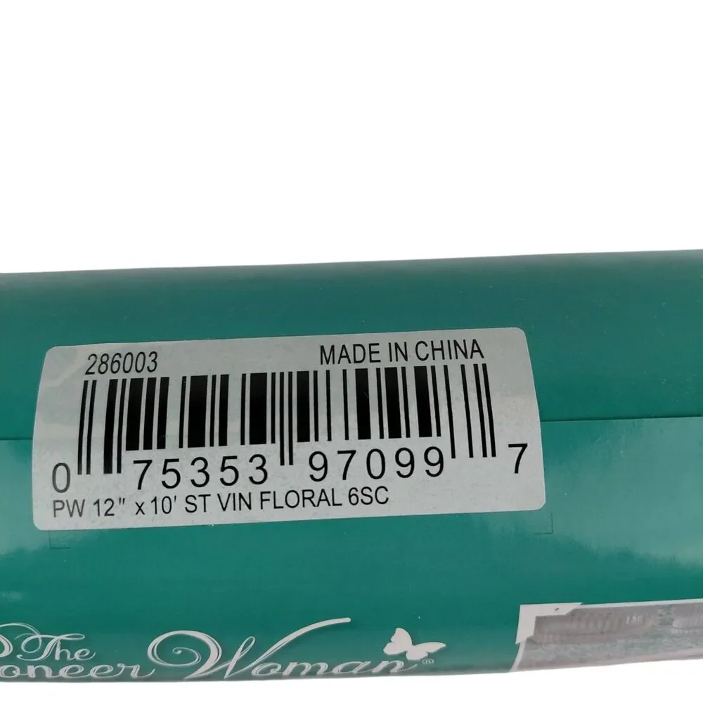 Pioneer Woman Vintage Floral Non Adhesive Shelf Liner  12